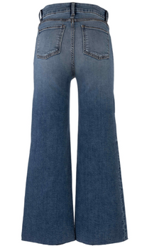 Meg High Rise Wide Leg with Raw Hem