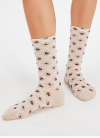 Floral Jacquard Trouser Sock
