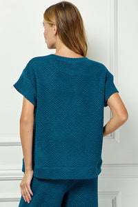 Teal Textured Shirt