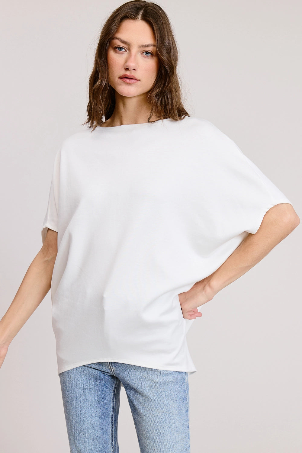 Short Sleeve Scuba Dolman