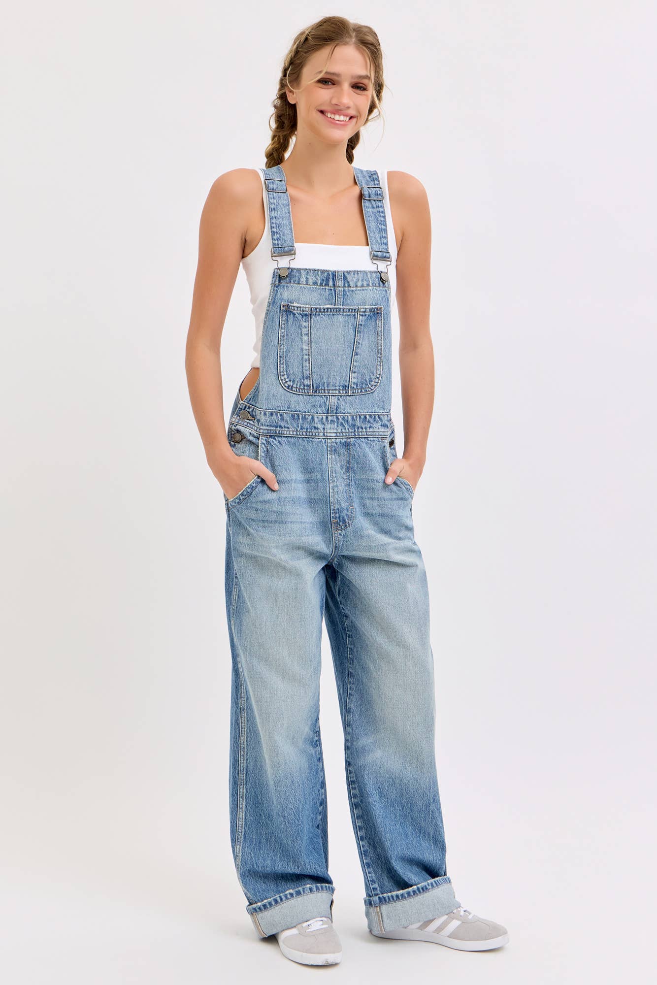 Relaxed Wide Leg Overall