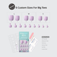 Purple Square Press On Nails