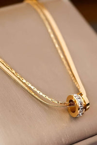 18K Gold Plated Waterproof Stainless Steel Chain Necklace