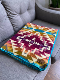 Andean Alpaca Wool Blanket - Prism