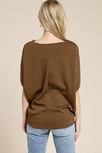 Short Sleeve Scuba Dolman