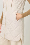 Quilted Long Puffer Vest