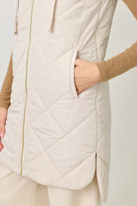 Quilted Long Puffer Vest