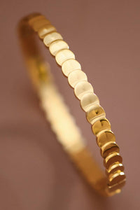 18K Gold Plated Waterproof Stainless Steel Bangle