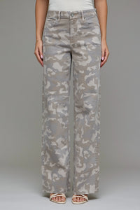 Tan Camo Dad Jeans
