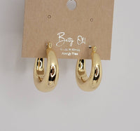 Gold Chunky Hoop Earrings