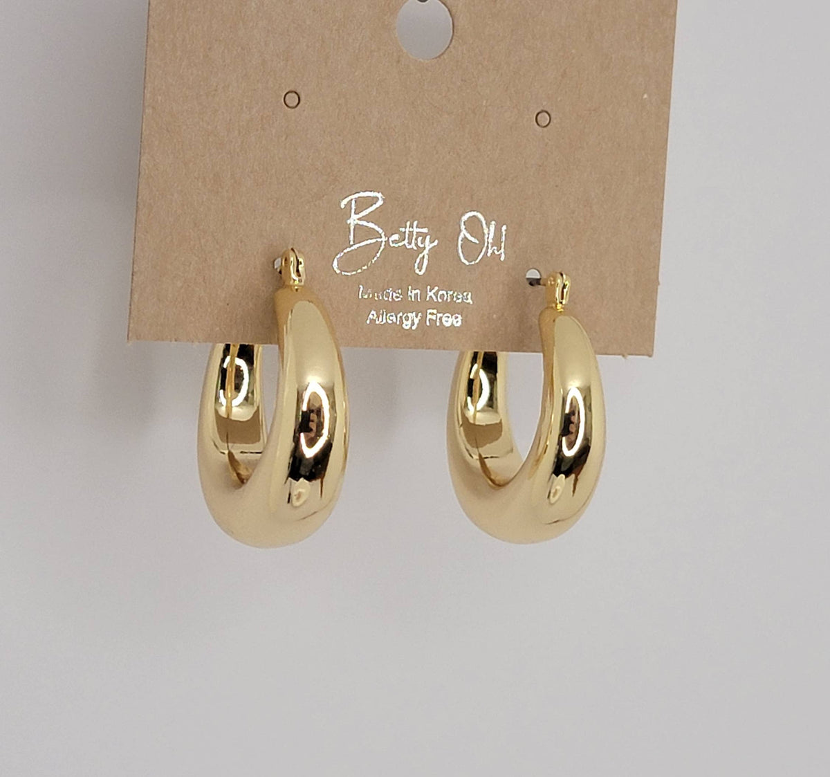 Gold Chunky Hoop Earrings
