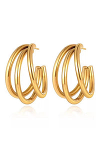 Triple Hoop Earrings