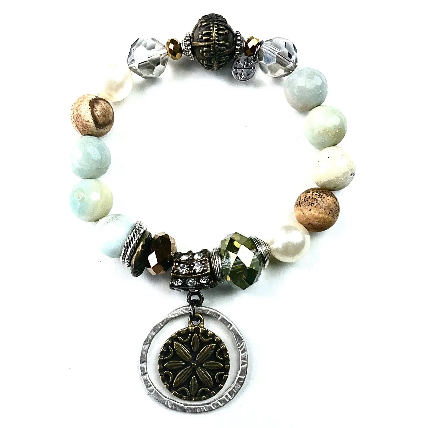 Single Beaded Stretch W/Dangle