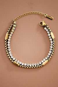 18K Gold Plated Waterproof Stainless Steel Chain Bracelet
