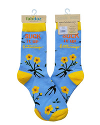 Suck It Up Buttercup Women's Crew Socks