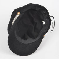 One Rhinestone Line Fashion Cap: BK