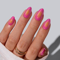 Summer Beach Blue Fake Nails-3D Starfish Shell French Design: Dotted Overalls