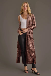 Brown Velvet Duster