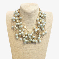 Coastal Chunky Pearl Necklace | Handmade Statement Jewelry
