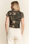 Short Sleeve Camo Top