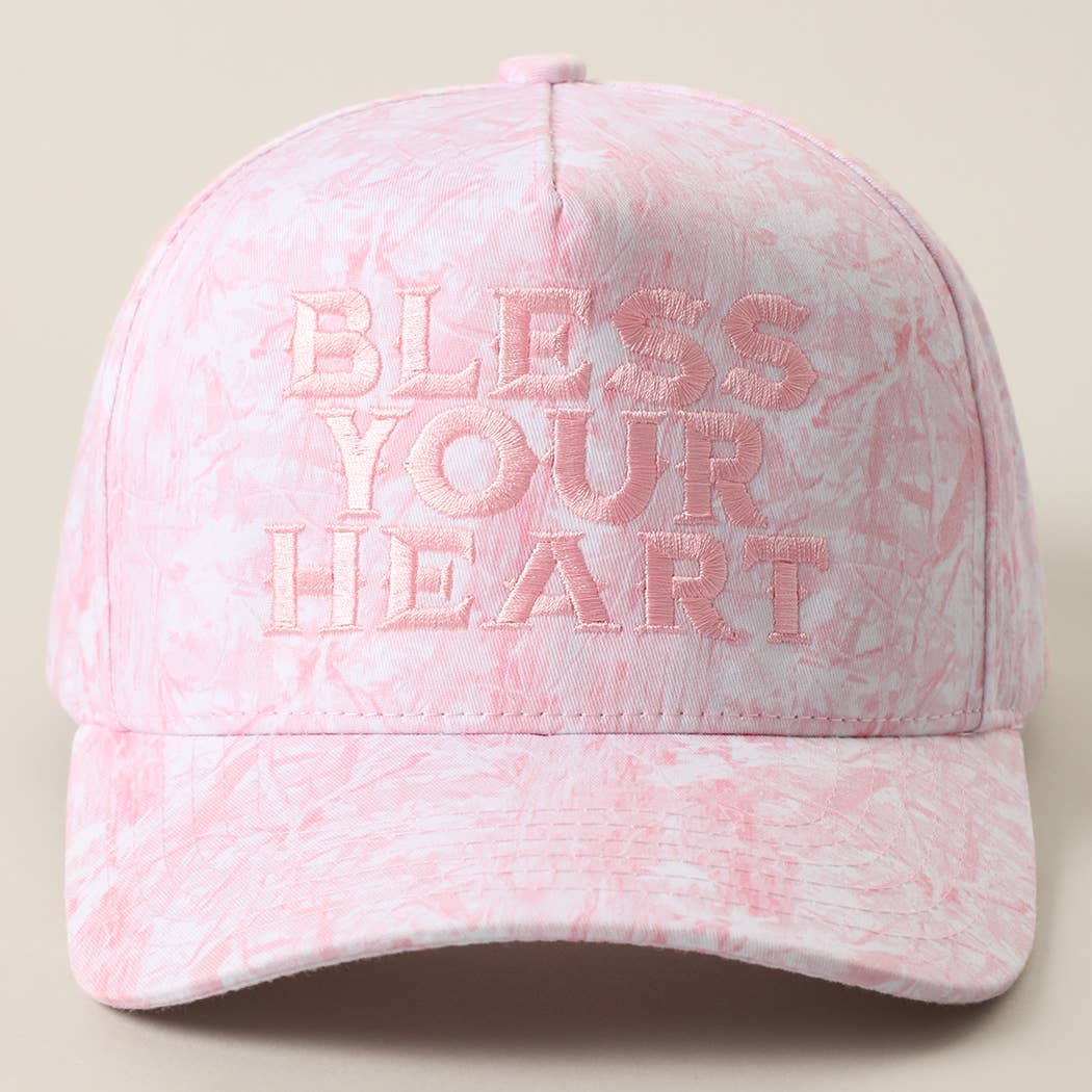 BLESS YOUR HEART Embroidery Camo Trucker Hat
: LT CAMO