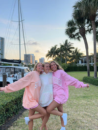 Sunkissed Embroidered Mockneck Sweatshirt