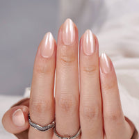 Black Solid Press on Nails Set