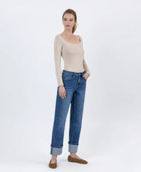 Cuffed Ankle Straight
