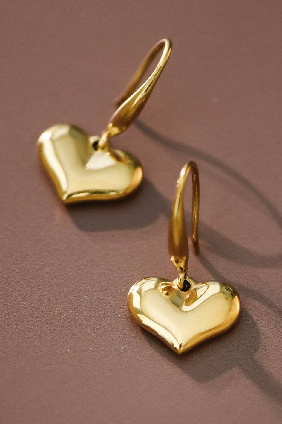 Hanging Heart Earrings