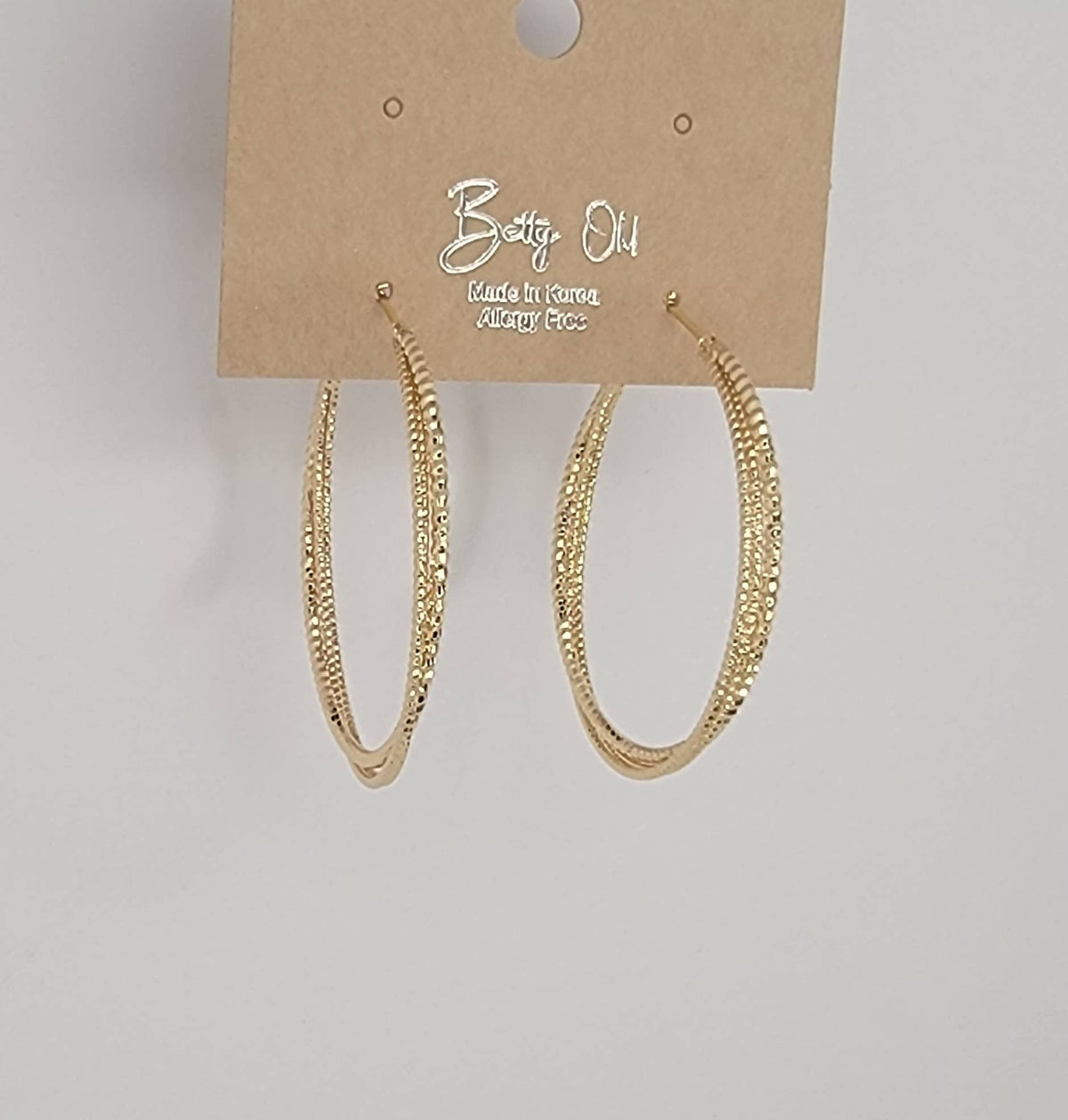 Twisted Wire Hoop Earrings