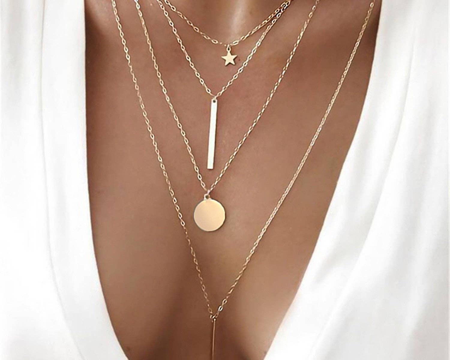 18K Gold Plated Waterproof Stainless Steel Chain Necklace