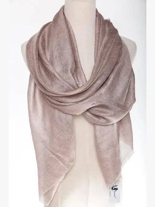 Silk-Blend Scarf with a Soft, Lustrous Finish