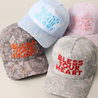 BLESS YOUR HEART Embroidery Camo Trucker Hat
: LT CAMO