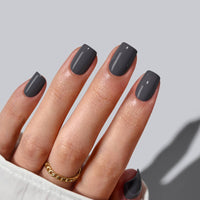 Black Solid Press on Nails Set
