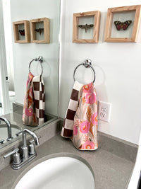 Reeds: Reversible Hand Towel: Cream/Brown / Hand Towel