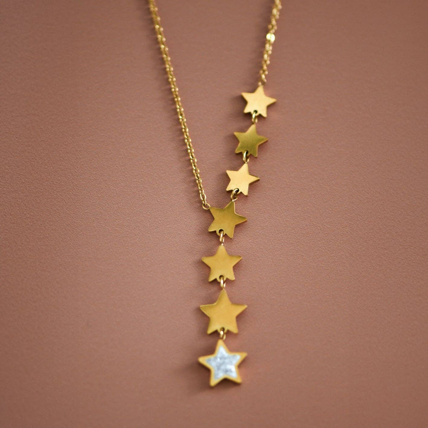 18K Gold Plated Waterproof Stainless Steel Chain Necklace