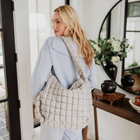 Sand Oversized Hobo Bag