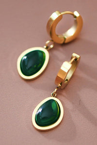 Green Stone Huggies