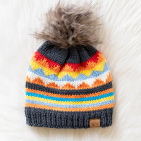 Colorful Pom Hat