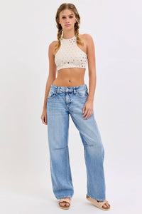 Low Baggy Jean with Back Buckle
