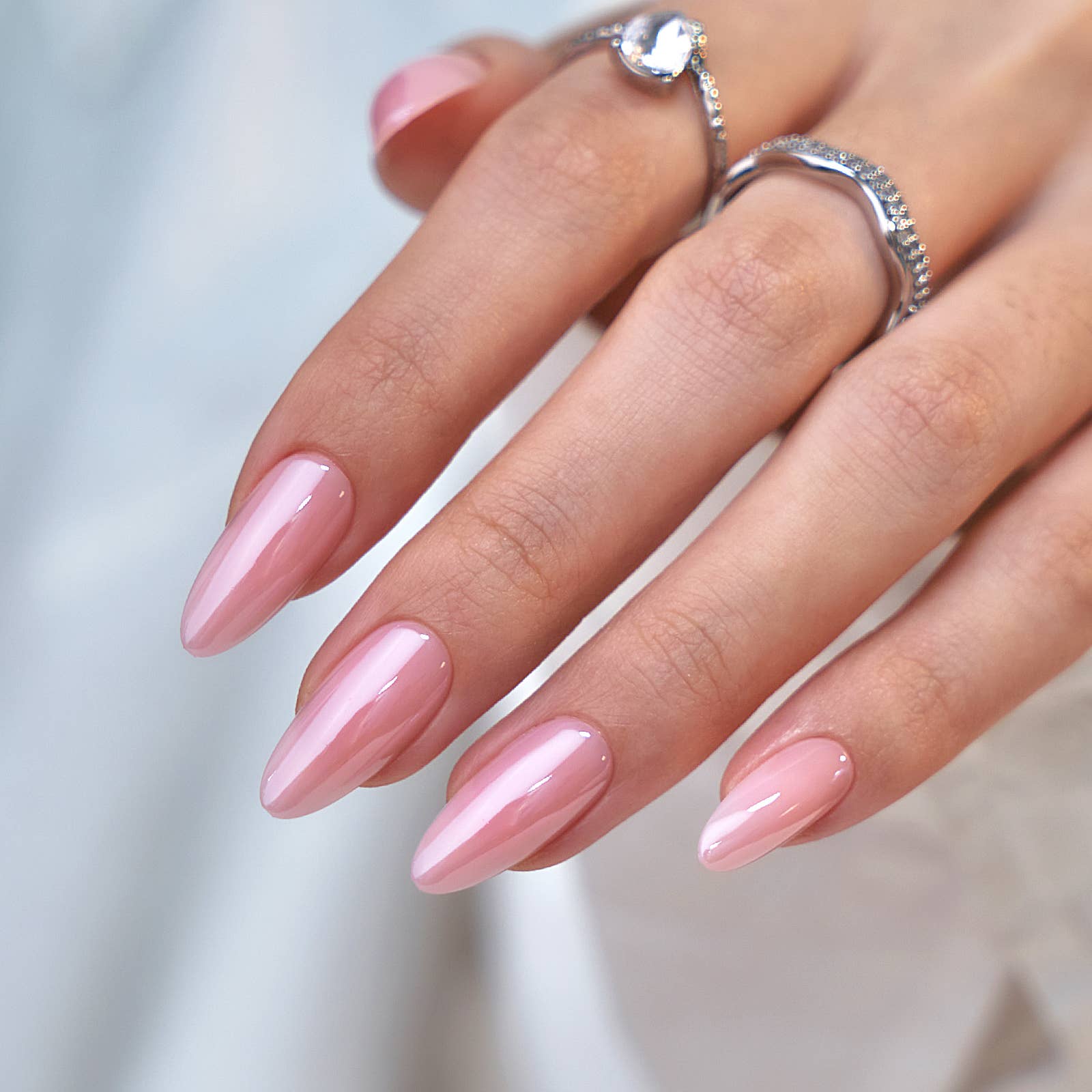 Pink Glazed Pure Press On Nails