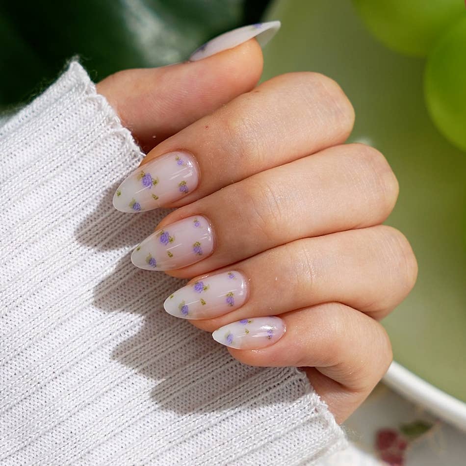 Short Square French Tip Nails - Wedding Press On Nails Bulk: Steadfast Vow