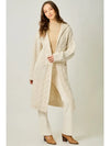 Open Long Hooded Cardigan