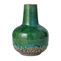 Green Stoneware Vases