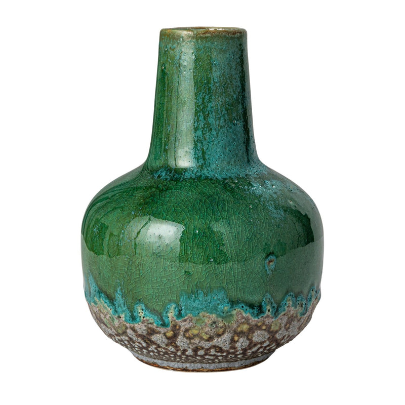 Green Stoneware Vases