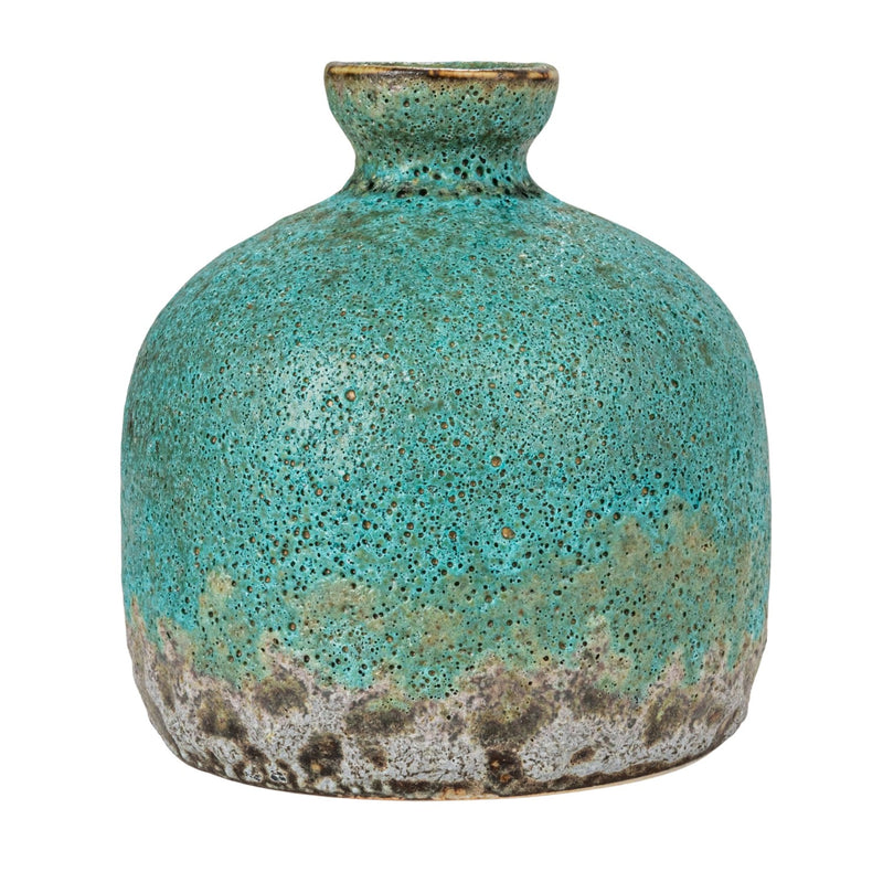 Green Stoneware Vases