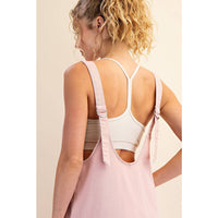 COTTON TWILL ROLL-UP OVERALL SHORT