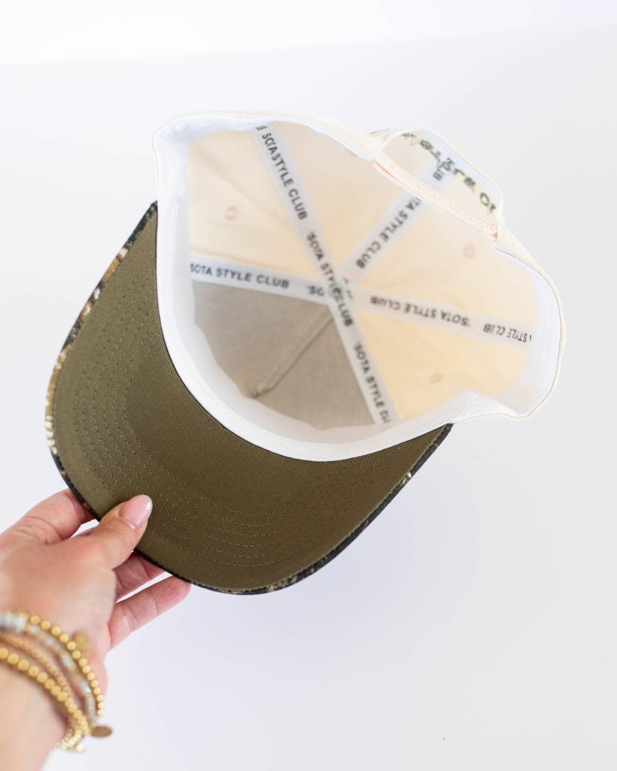 You Betcha Hat - Camo & Cream
