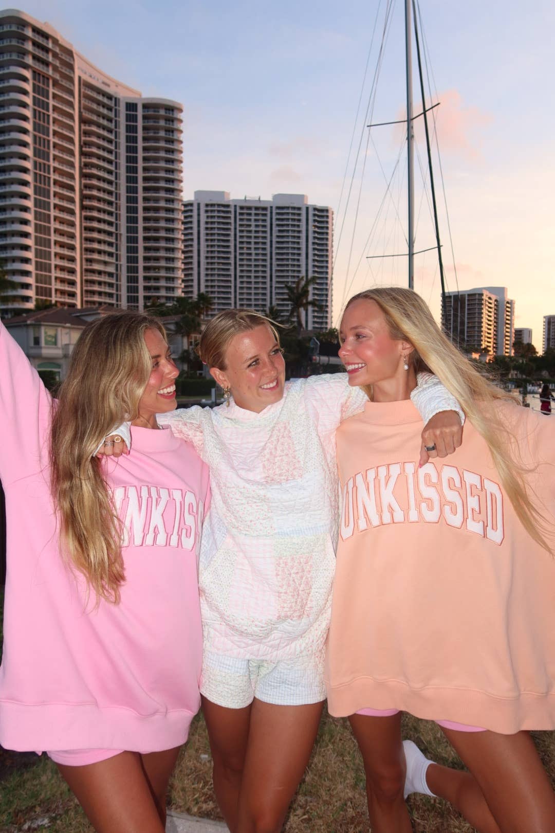 Sunkissed Embroidered Mockneck Sweatshirt