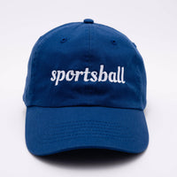 100% Cotton Sportsball Baseball Hat : Blue